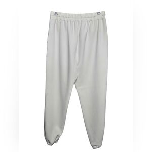 Sweaty Betty Sand Wash Soft Casual Joggers Sz 12 or Large White 32" W 28" L